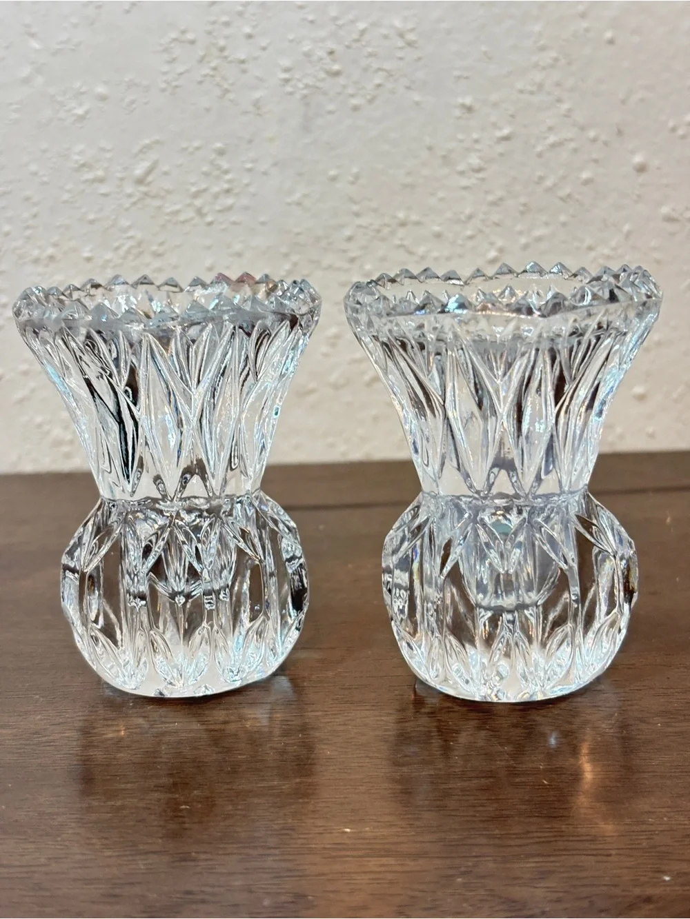 Stunning Lead Crystal Candle Holders